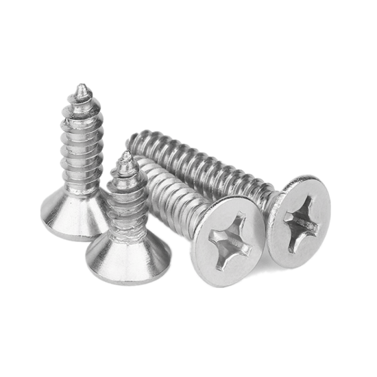 COUNTER SUNK TAPPING SCREW WITH CROSS RECESS DRIVE H TYPE