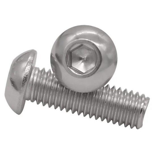 BUTTON HEAD SCREW WITH HEXAGON DRIVE
